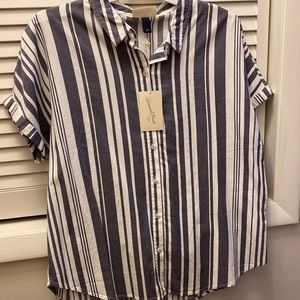 Short sleeved button down shirt